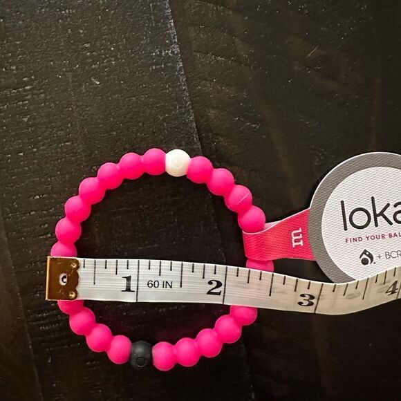 Lokai Bracelet Pink Find Your Balance Breast Cancer Awareness Beaded Health M - Picture 4 of 6